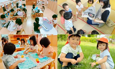 にじの森保育園の0歳児クラスの様子 春日市